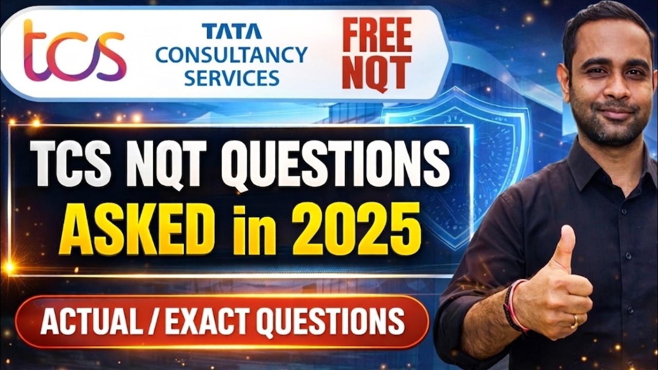 TCS NQT Questions Asked in 2025 | TCS NQT Actual Questions | TCS NQT Hiring