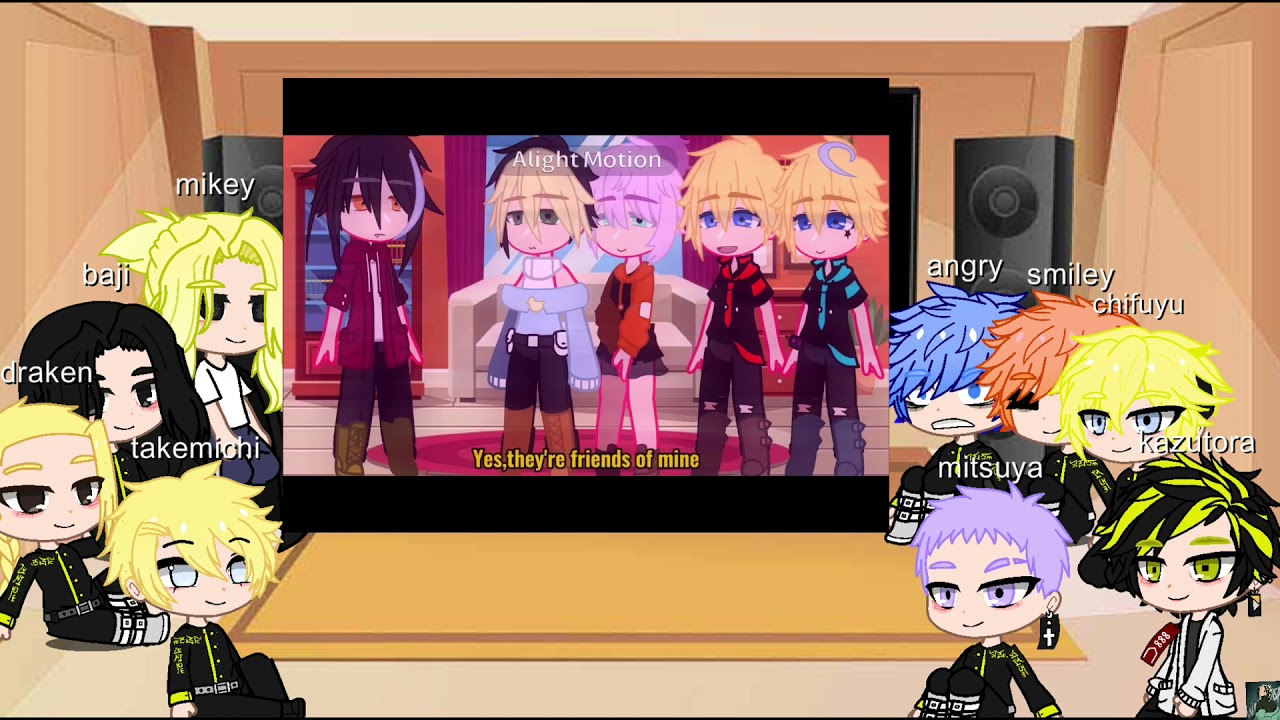 Tokyo revengers react to takemichi twin/ mikey x takemichi/ takemichi twin au /pls read description