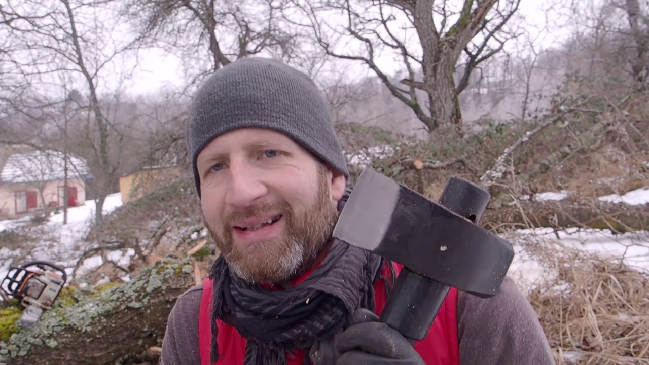Príprava dreva na samote so Stihl a Hecht / Wood preparation with Stihl and Hecht / ASMR /Tiny house