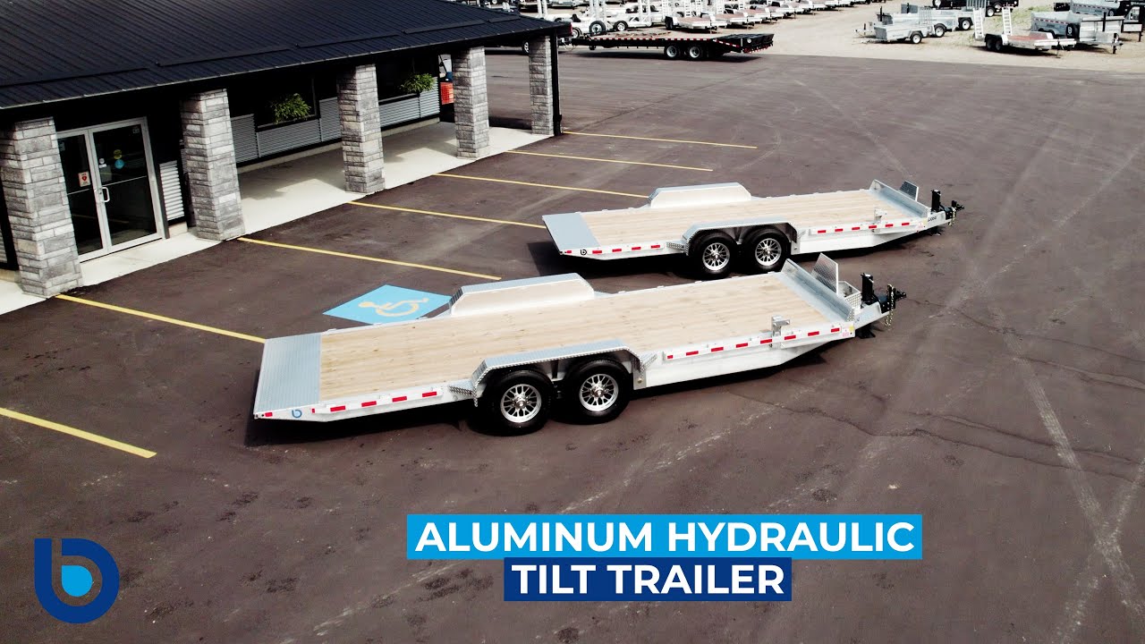 Bluewater Trailers Aluminum Tandem Axle Tilt Trailer: Lightweight Power for Heavy-Duty Hauling