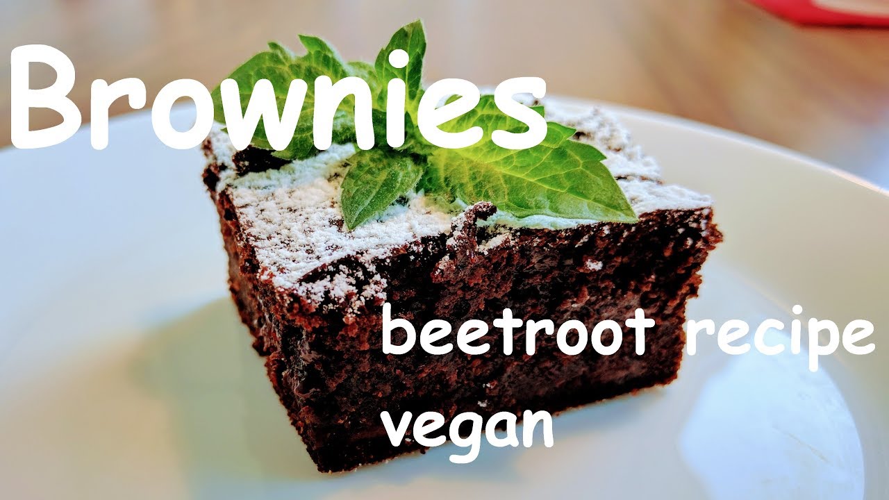 Beetroot brownies - vegan recipe