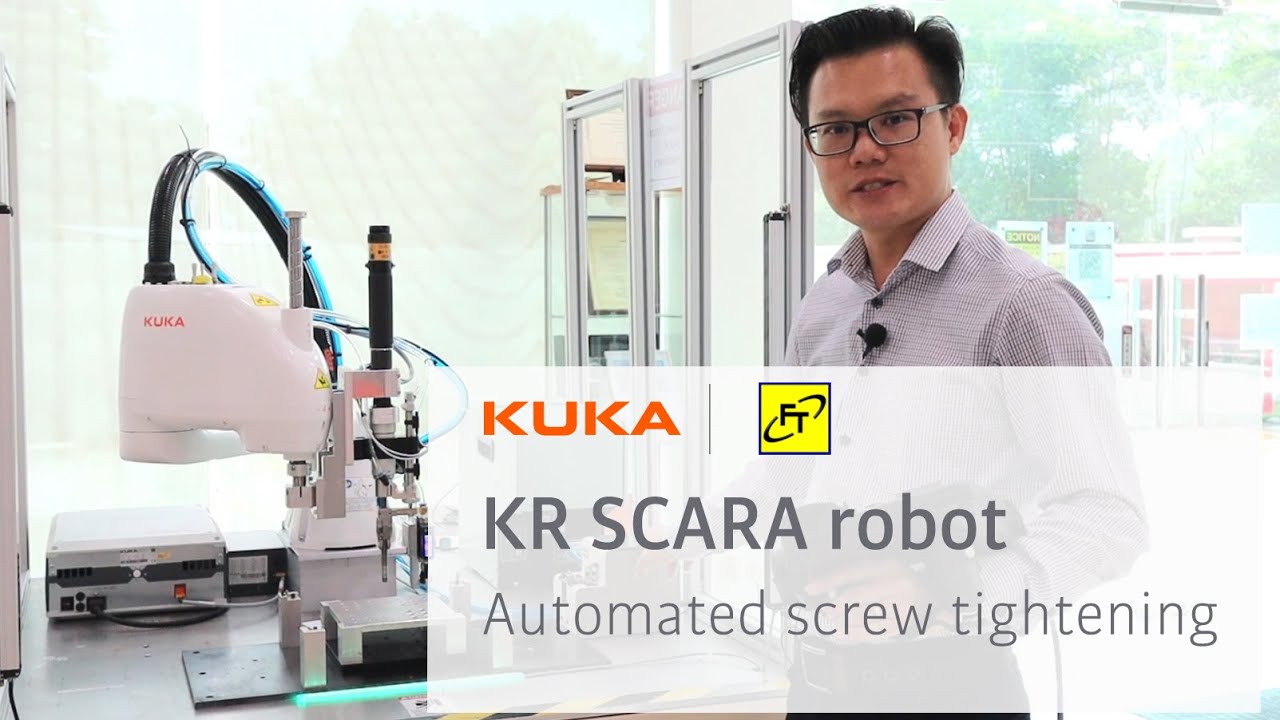 Автоматическая затяжка винтов Future Tech с помощью робота KR SCARA