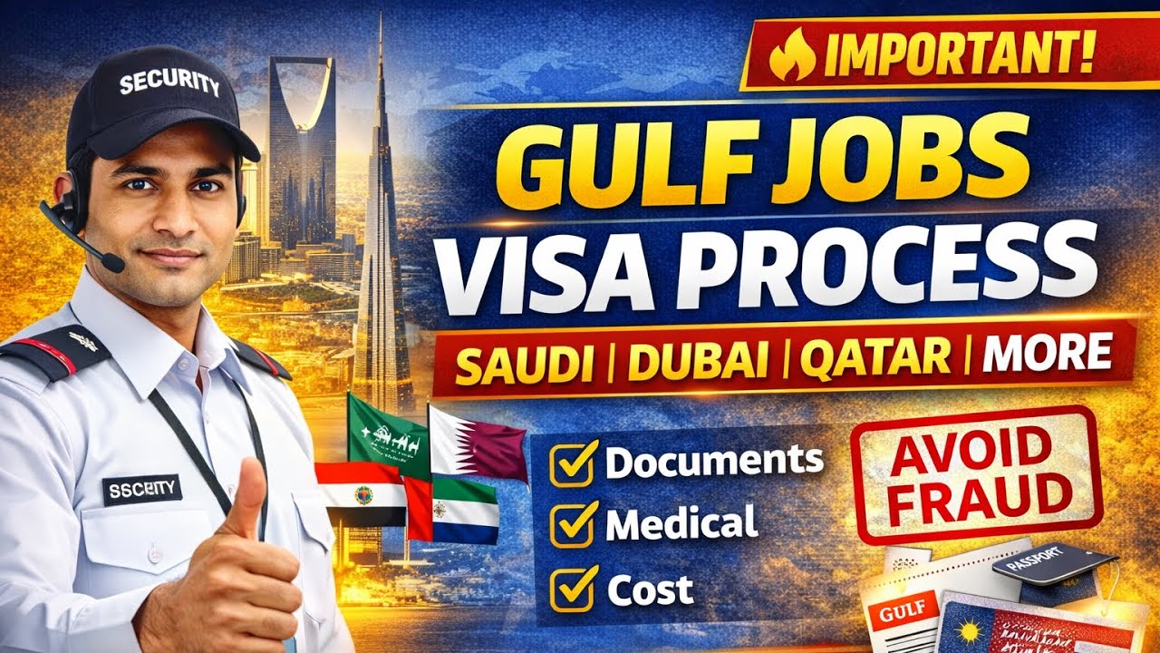 Gulf Jobs Visa Process 2026 Full Guide Hindi | Dubai Saudi Qatar Job Visa