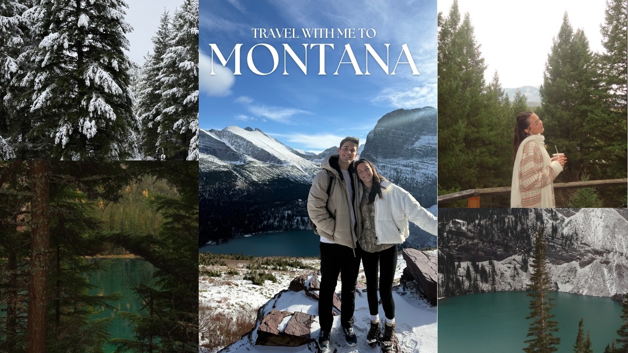 travel to glacier national park montana *lots of hikes, beautiful views, and tons of coffee*
