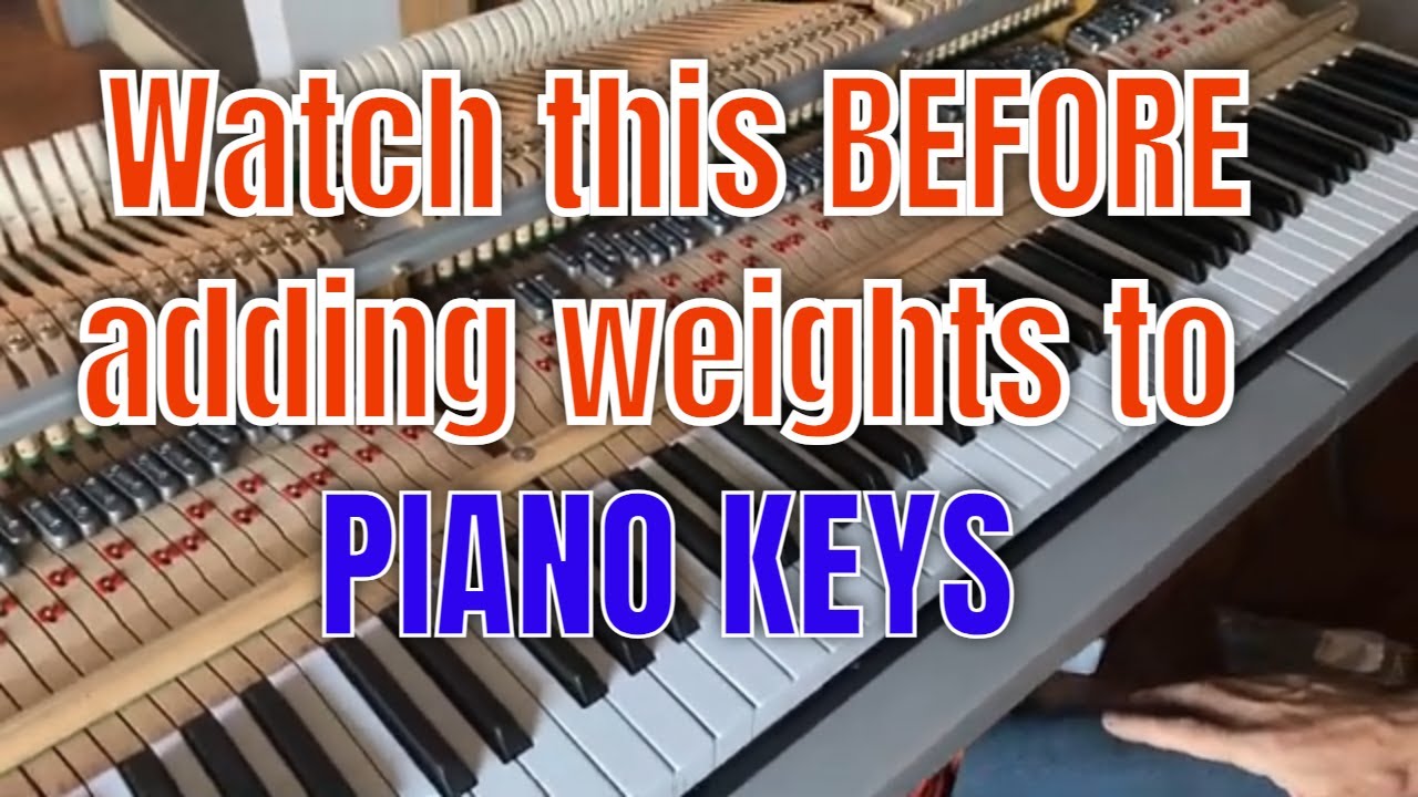 The Process of adding weights to piano keys- explained by a master piano technician