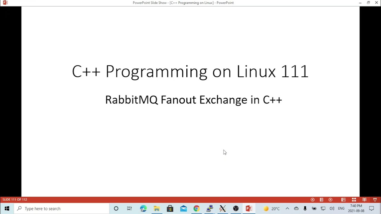 C++ Programming on Linux - RabbitMQ Fanout Exchange example in C++