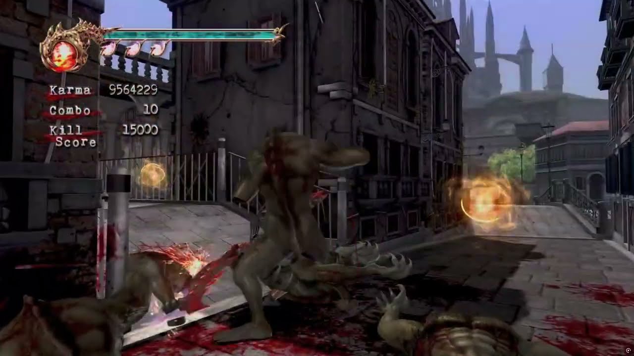 Ninja Gaiden II Scythe VS Werewolves - Master Ninja