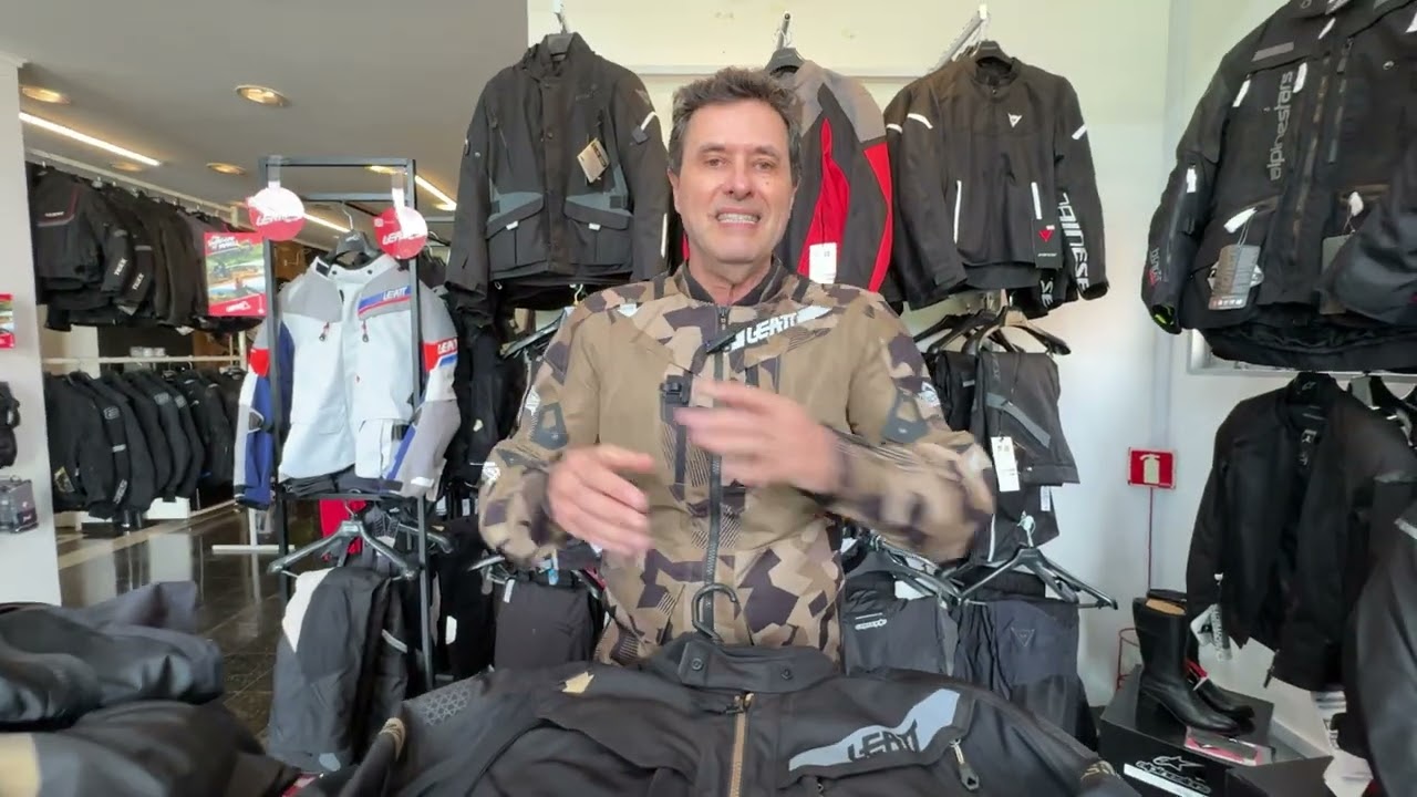 Linha super premium, jaqueta e calça Leatt.