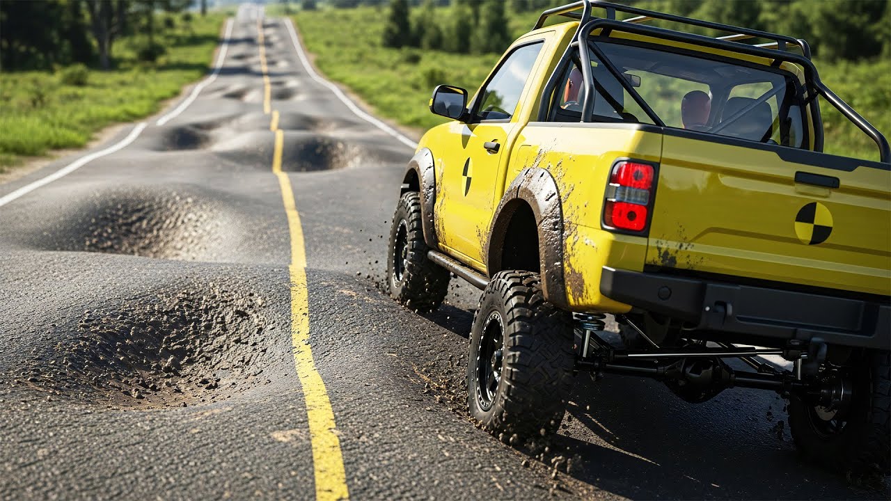 Satisfying Cars Suspension Test - BeamNG drive 
