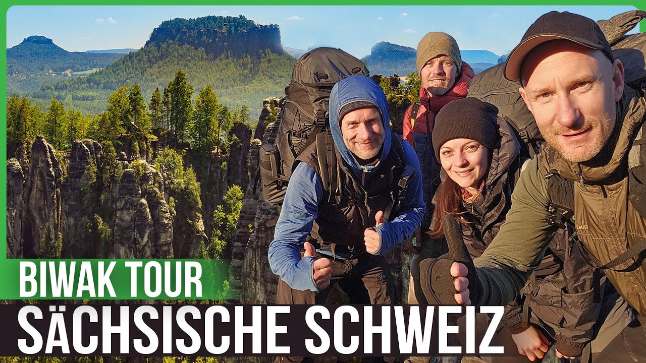 Biwak Wanderung Sächsische Schweiz 🟢 Stürmische Nacht im Elbsandsteingebirge