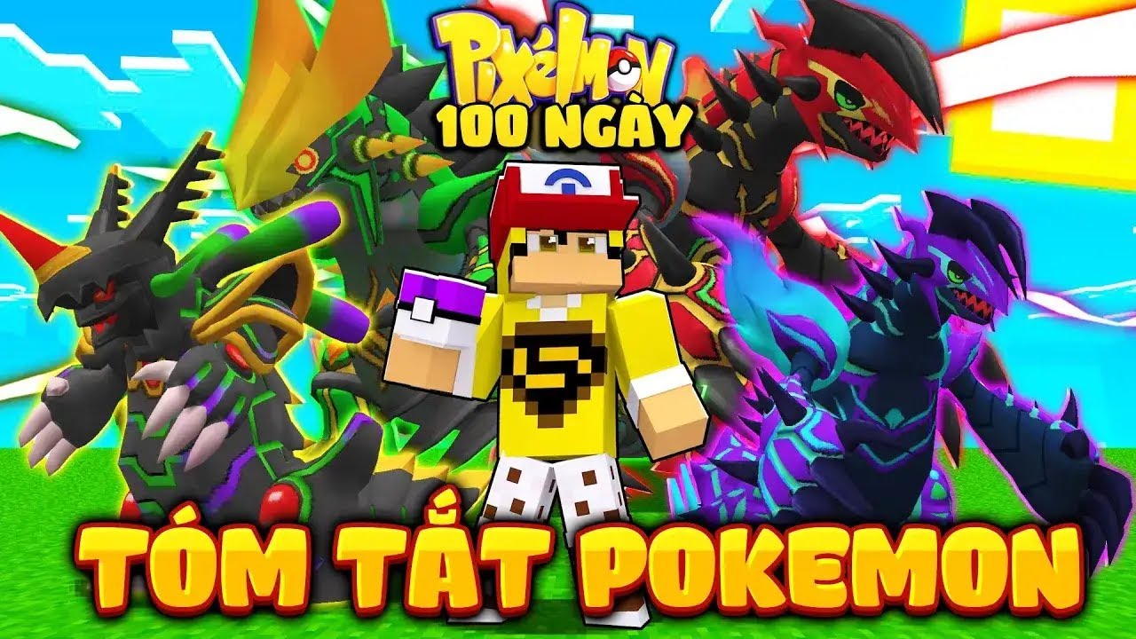 T&Oacute;M TẮT TỪ NG&Agrave;Y 1 ĐẾN NG&Agrave;Y 400 MINECRAFT PIXELMON BIỆT ĐỘI GROUDON THẦN TH&Uacute; TỐI THƯỢNG