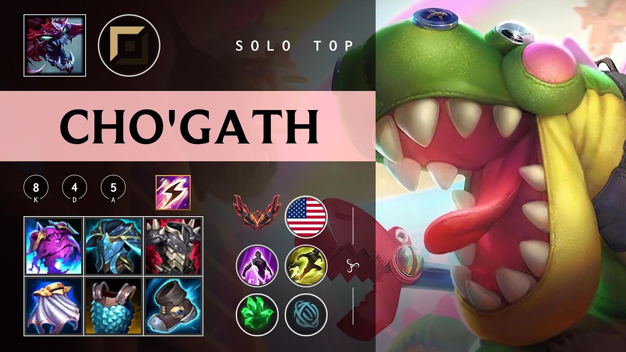 Cho'Gath Top vs Yorick - NA Grandmaster Patch 26.05
