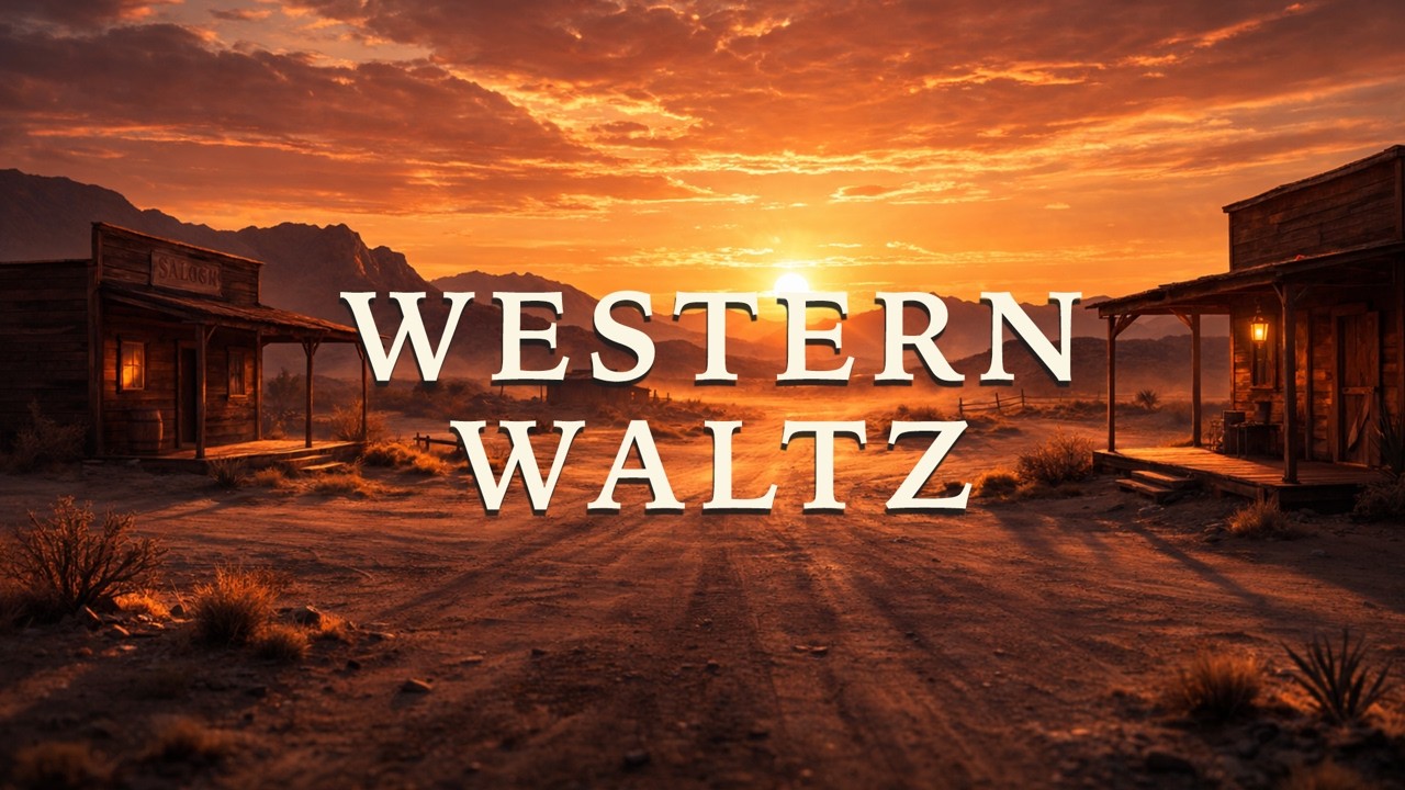 Western Waltz at Sundown | Slow Cinematic Western Guitar