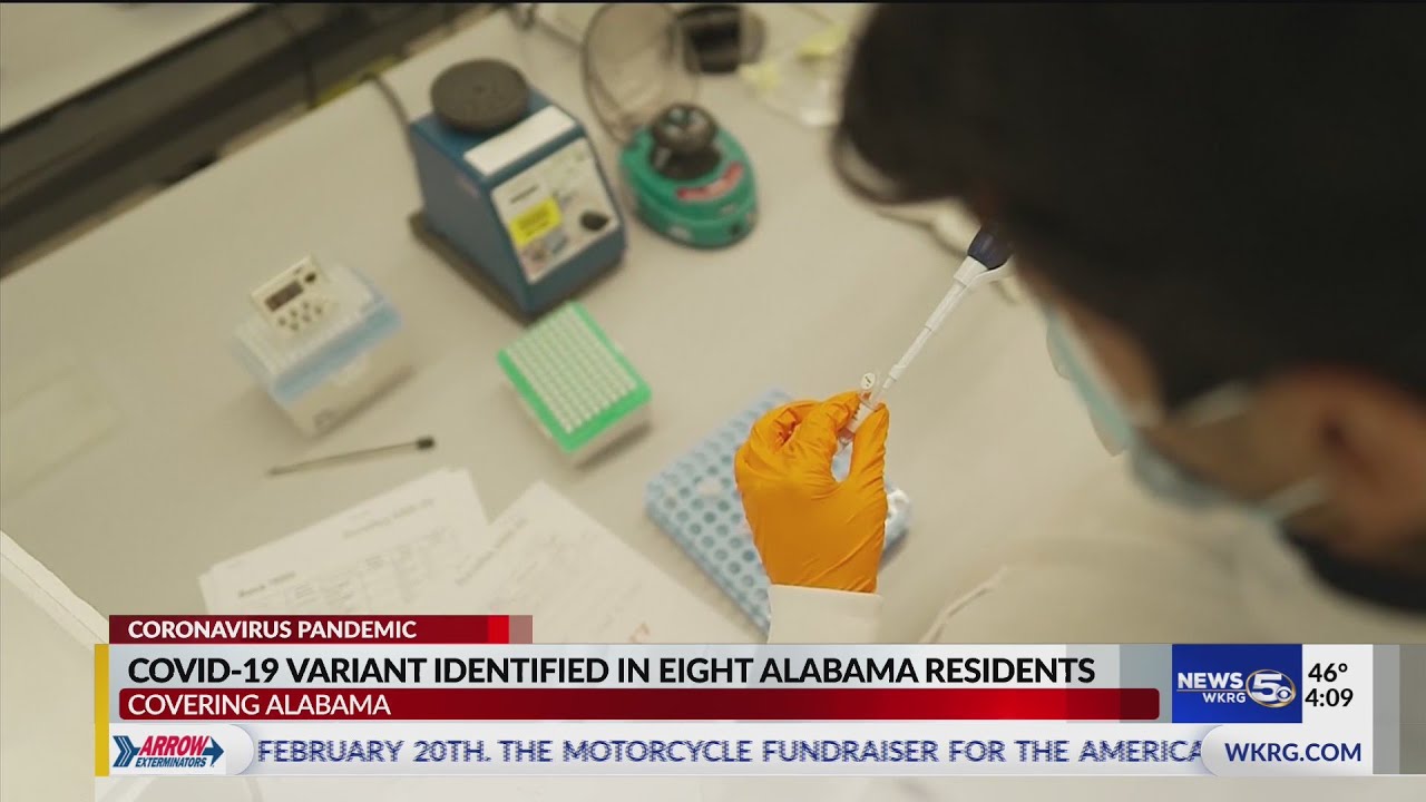 B.1.1.7 COVID-19 variant identified in eight Alabama residents