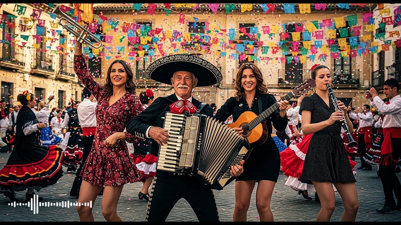 Retro 1950s Polka Dream | Accordion Glow & Mariachi Serenade