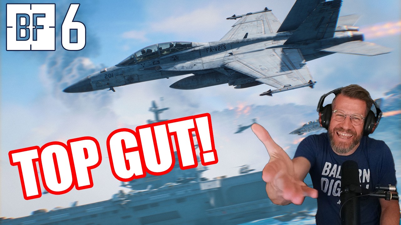 Battlefield 6 Top Gun: TOP GUT! F14, F18, Wake Island!