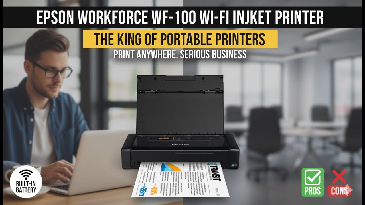 Струйный принтер Epson WorkForce WF-100 с Wi-Fi