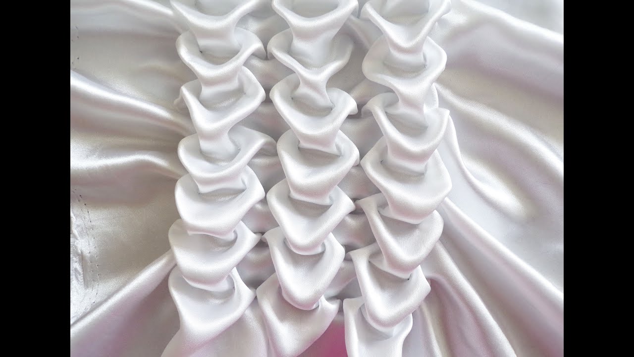 Canadian smocking,Beautiful fabric manipulation technique.