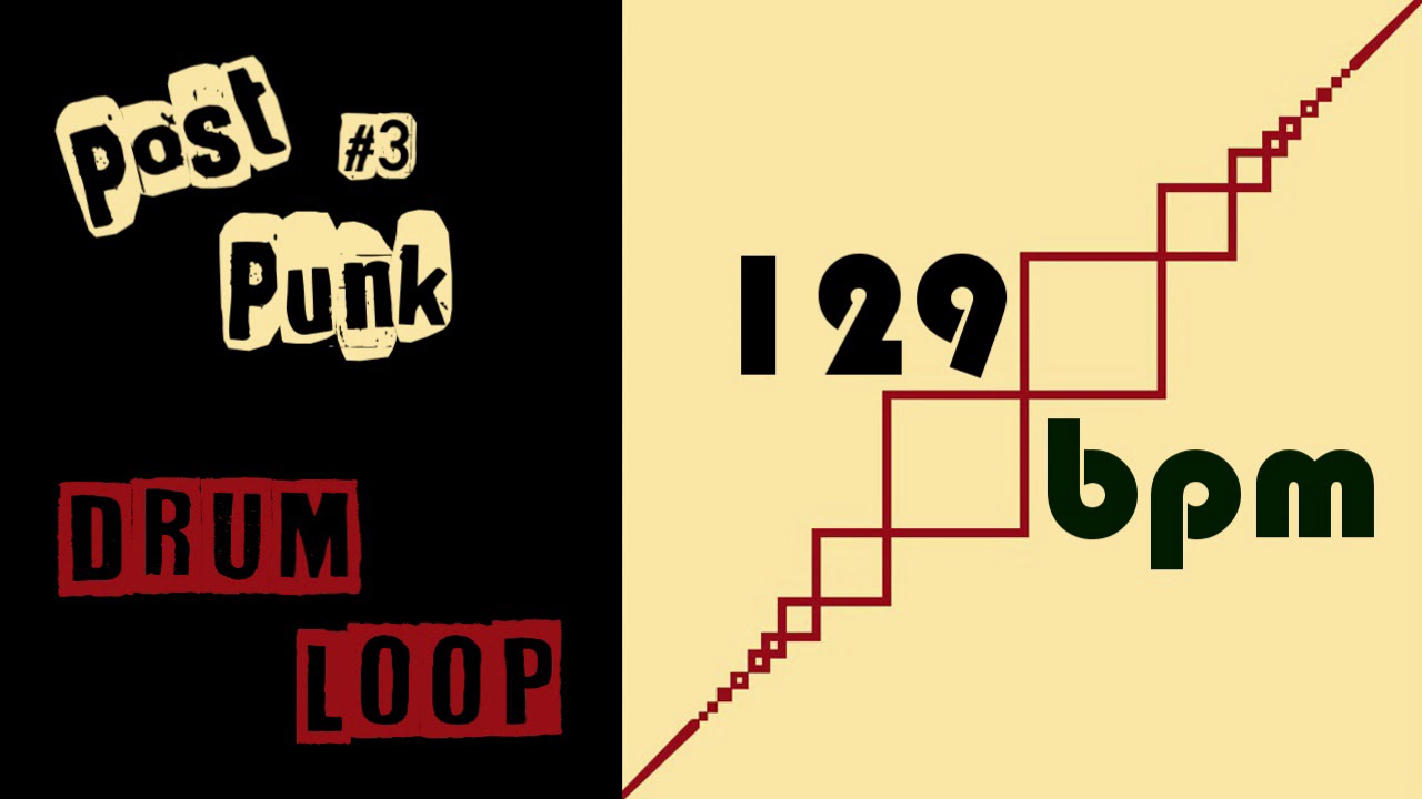Post Punk Drum Loop #3 - 129 bpm
