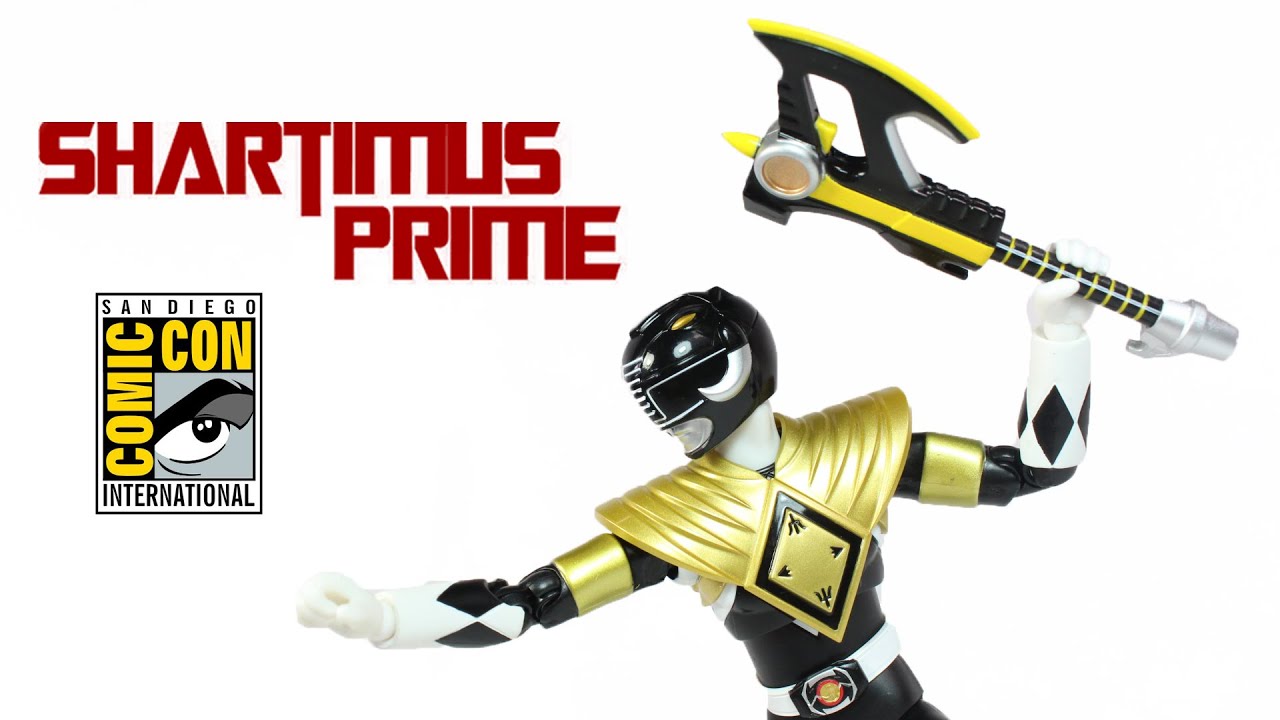 SH Figuarts Armored Black Ranger SDCC 2014 Mighty Morphin Power Rangers Exclusive Action Figure Revi