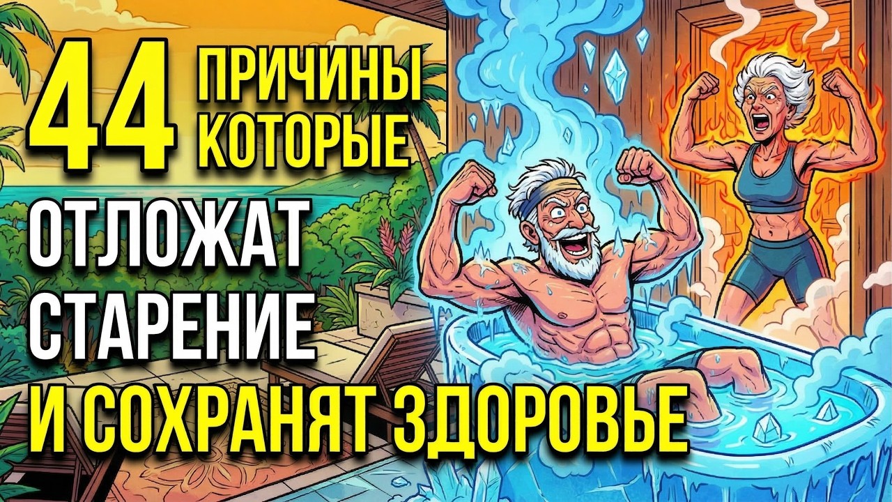 44 секрета ДОЛГОЛЕТИЯ чтобы дожить до 100 лет и не болеть!