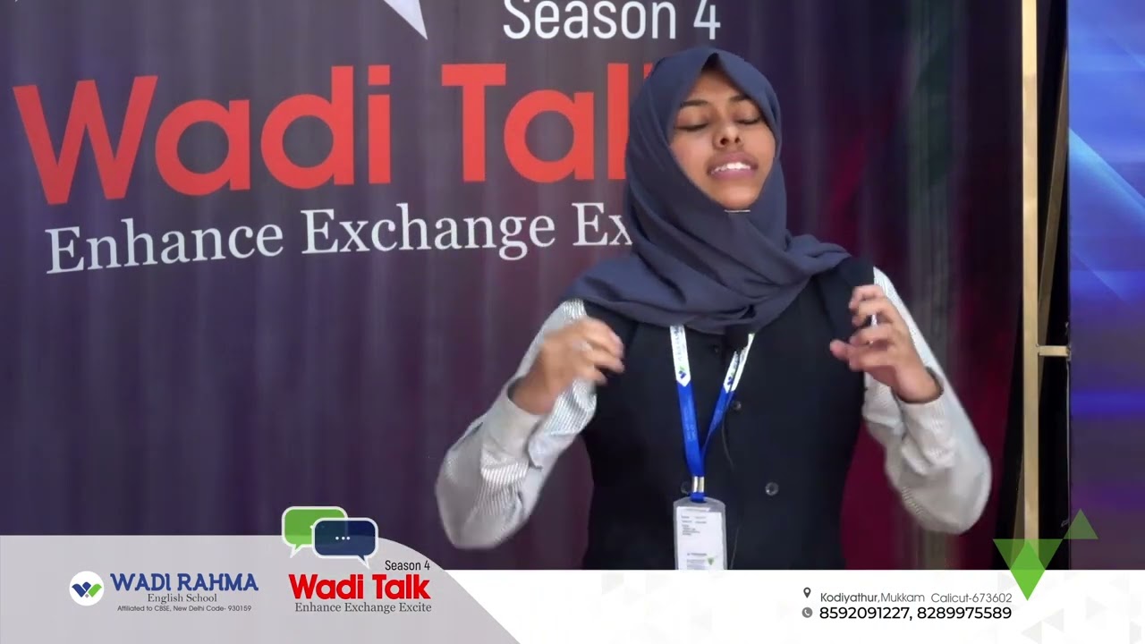 Social media making us unsocial | Wadi Talk Season 4 | Nishwa | Wadi Rahma English School