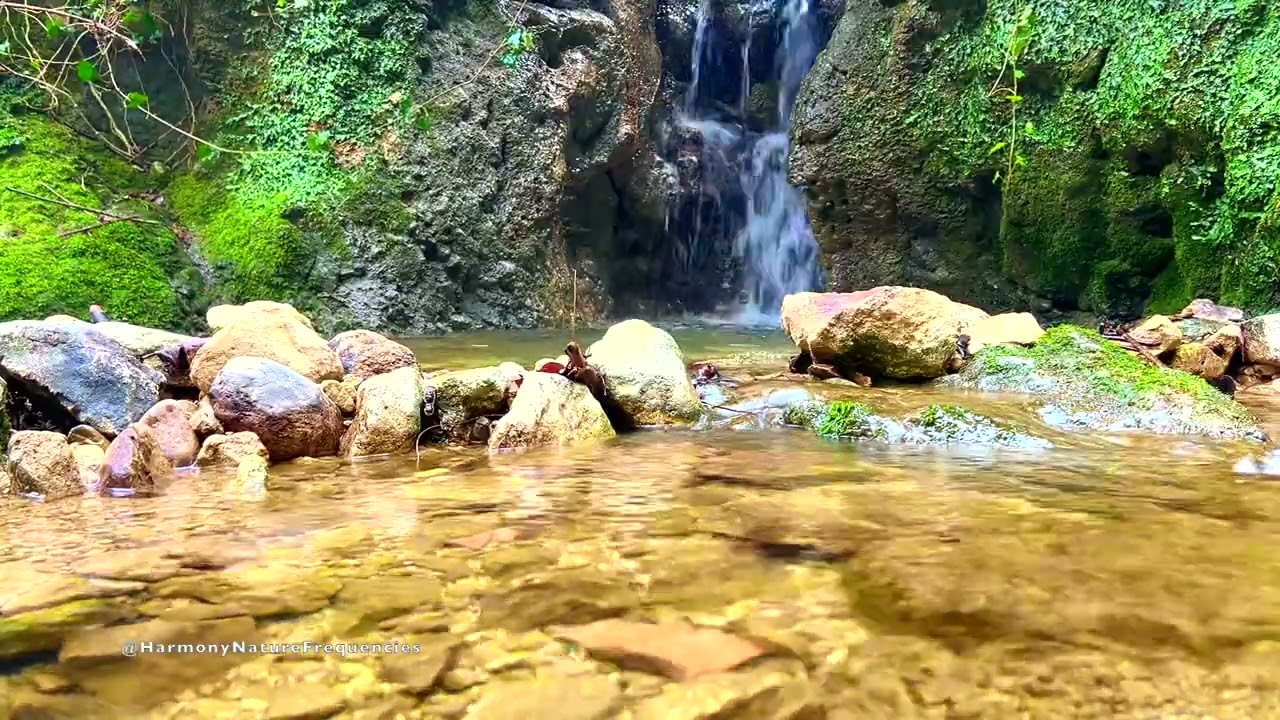 432Hz Relaxing Waterfall, Healing Sounds & Music / Deep Sleep, Meditation, Inner Peace