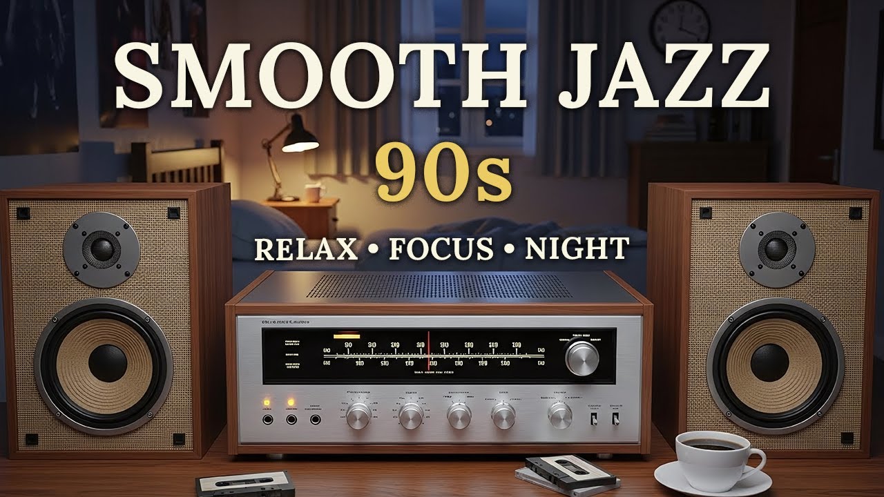 Smooth Jazz & Soulful R&B 90s 🎷 Calm Instrumental Music for Work, study & Nighttime