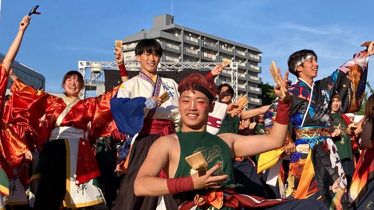 ［4K］総踊り『日本全国福の神・黒田武士・フリーダム』黒崎よさこい祭り2024.05.18メイン会場