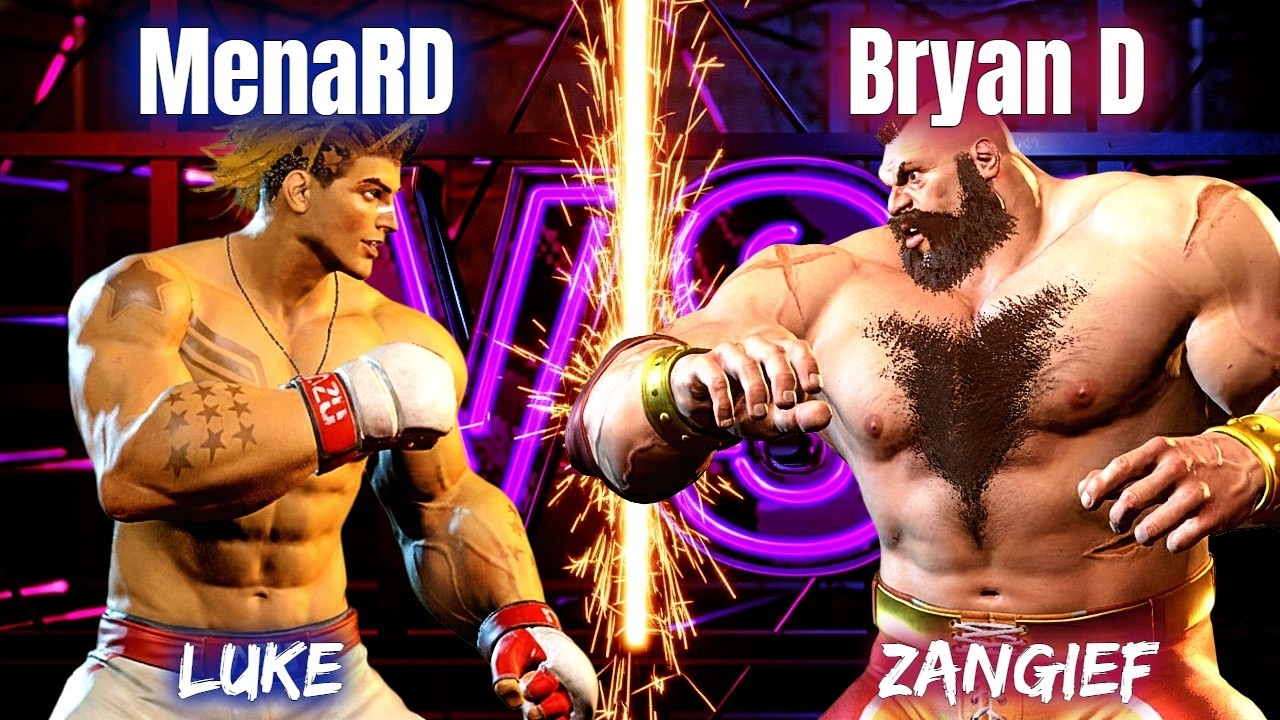 SF6 スト6 リプレイ | MenaRD (メナRD) Luke vs Bryan D (ブライアン D) Zangief