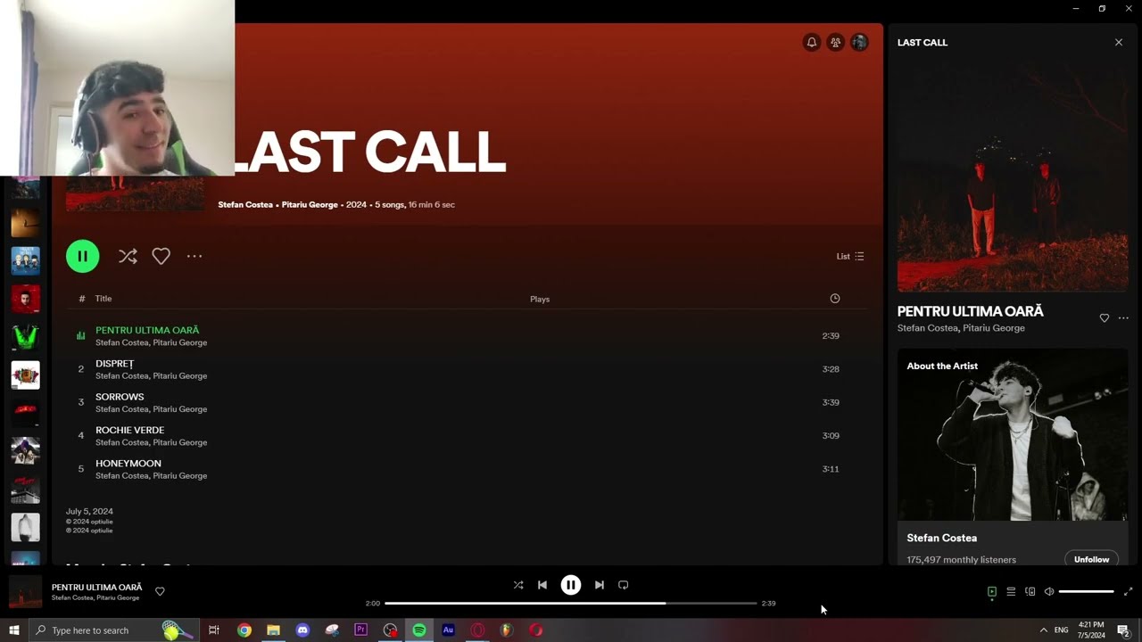 Final de Capitol!?!? \ Stef Costea - Last Call (EP) \ Dav Reactioneaza