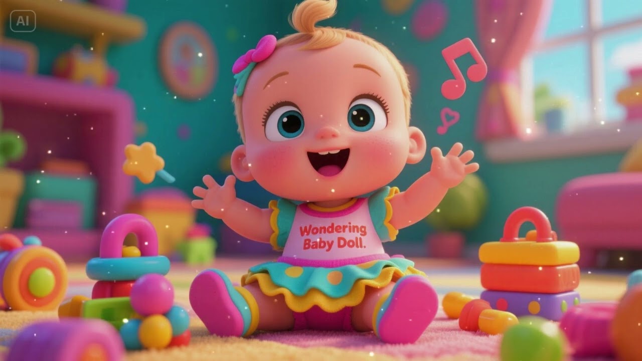 Wondering Baby Doll 🧸 | Fun Adventure Song for Kids | Sing, Explore, and Imagine!