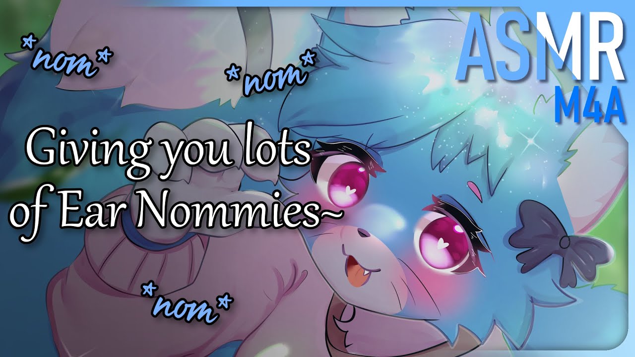 ASMR 🩵 Giving you lots of Ear Noms~ (No Talking, Mouth Sounds)