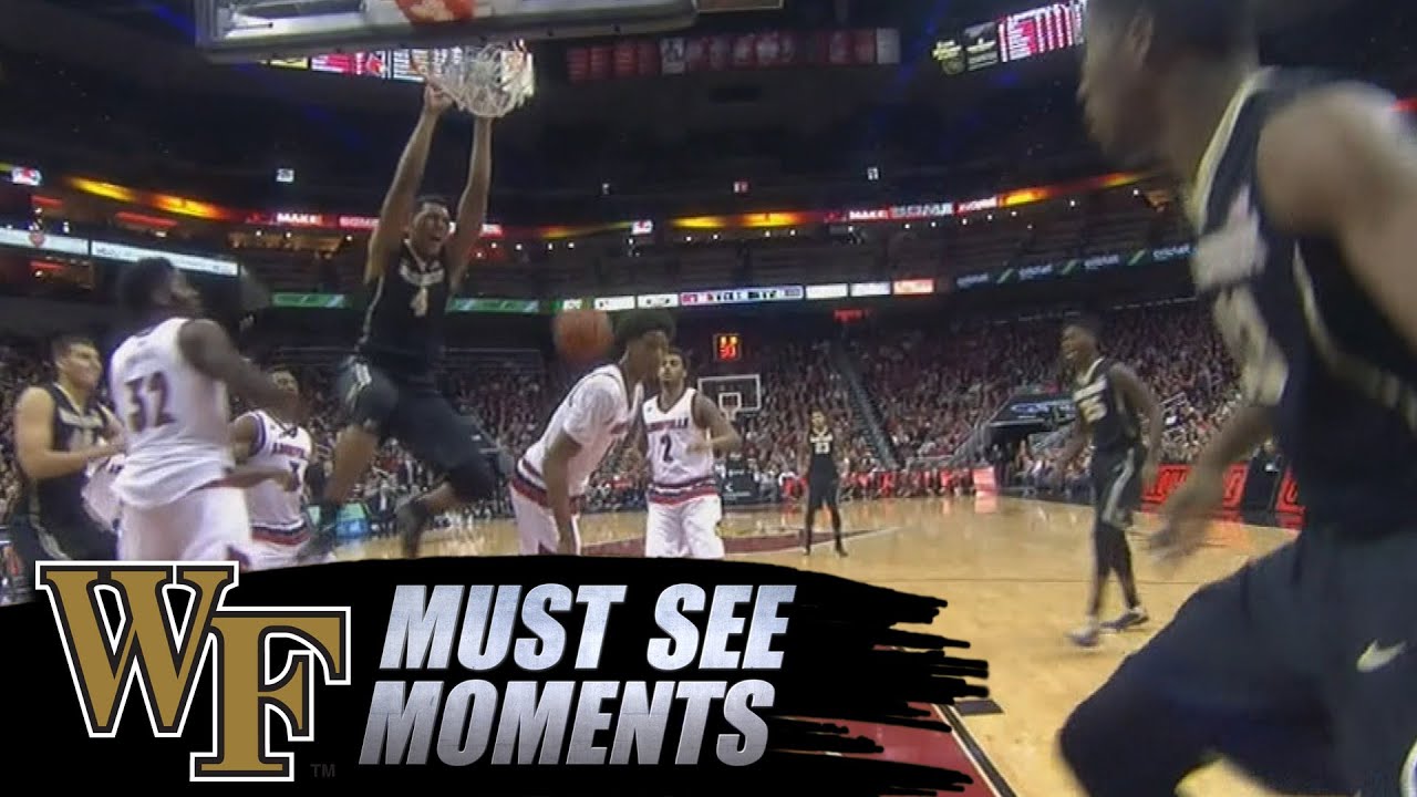 Wake Forest Basketball: Doral Moore Flies in for Huge Follow Dunk