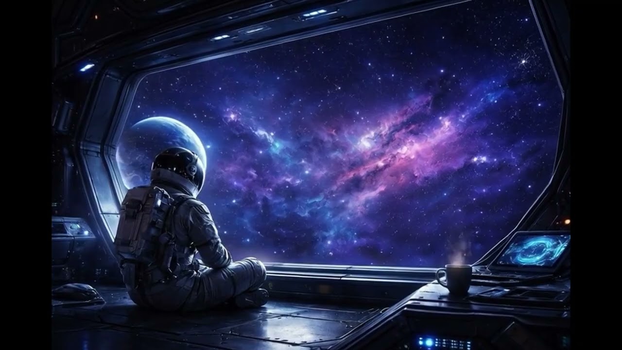 Deep Space Ambience 🌌 | Calm Cosmic Drone for Focus & Sleep | 1 Hour (No Talking)