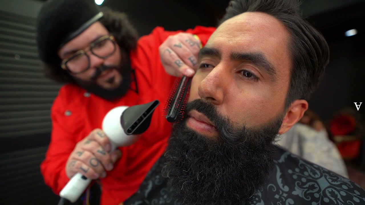 😱LE CORTO LA BARBA COMPLETA @MasterMunozOficial ? 🇵🇷❌🇲🇽💈⚡️