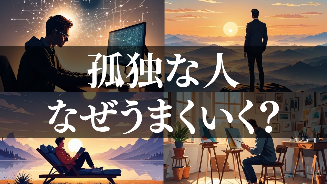 【天才の共通点】なぜ孤独な人だけがうまくいくのか？
