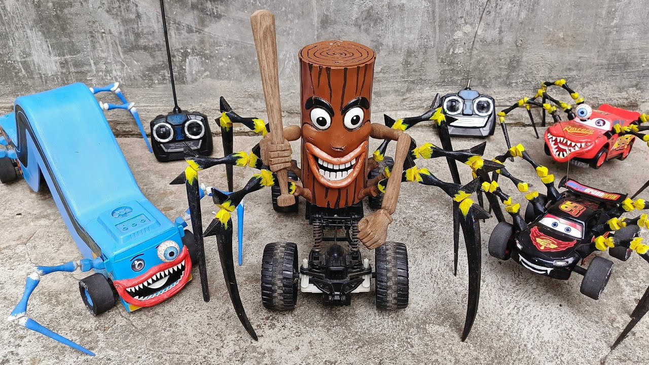 RC Tayo Bus Oleng Laba Laba Panjang, RC Tung Tung Sahur Spider Anomali, RC Lightning McQueen Eater