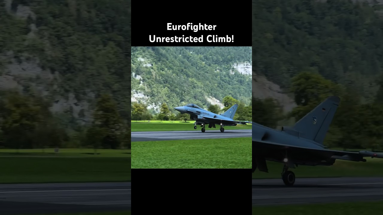 German Eurofighter performing an unrestricted climb at ZigAirMeet 2023! 🚀⛰️ #eurofighter #takeoff