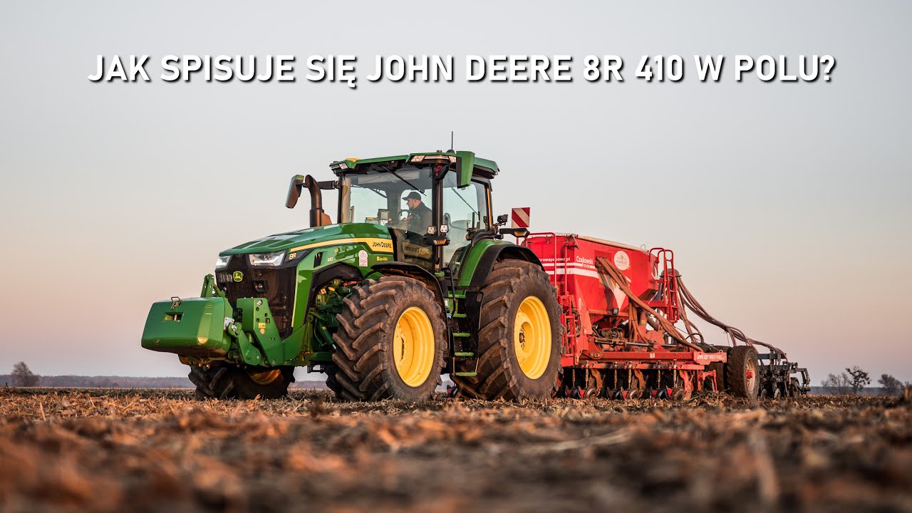 Ciągnik za ponad milion zł! John Deere 8R 410 - niesamowita moc, komfort i wydajność