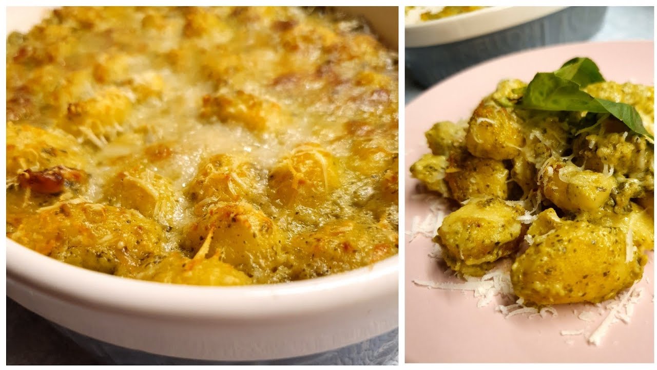 طريقة النيوكي بالبستو السهلة  Easy Gnocchi with Pesto