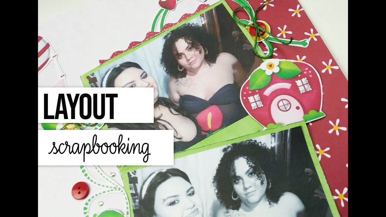 Tutorial passo a passo de um layout simples e bonito para iniciantes em scrapbooking