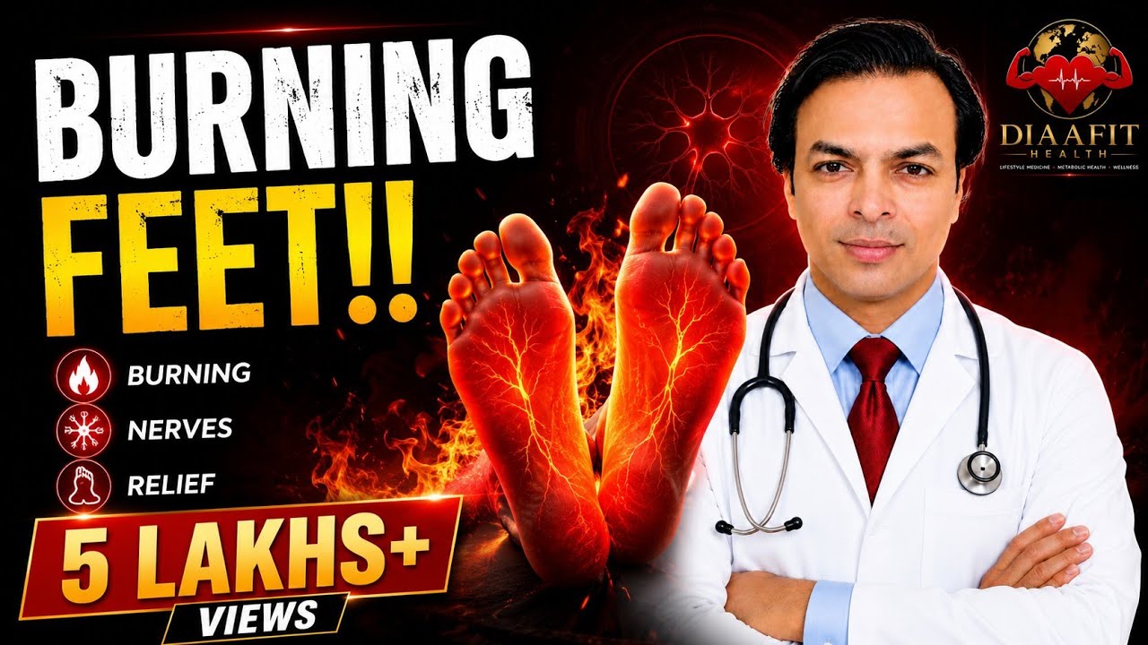 Burning Feet Diabetes | Sugar Mein Pairon Mein Jalan Kyon Hoti Hai | DIAAFIT