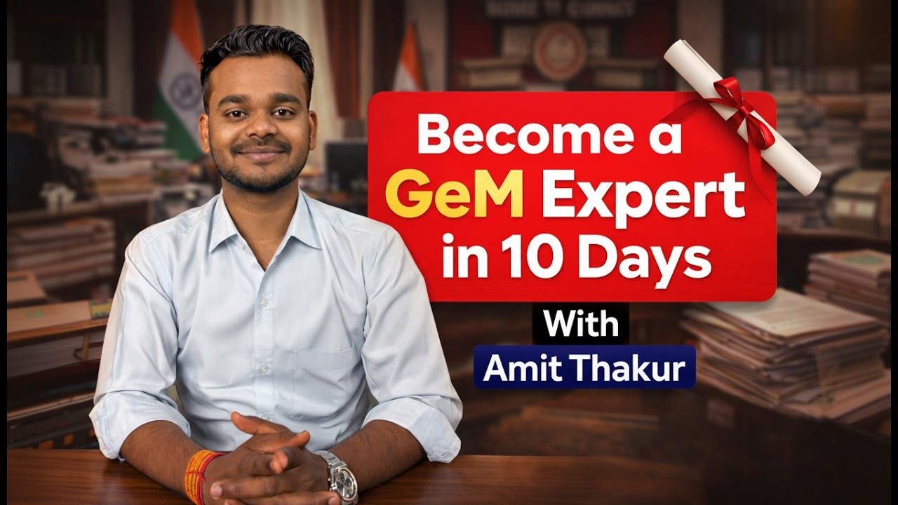 🔥 Become a GeM Expert in Just 10 Days! | Offline & Online GeM Seller Training to Win Govt Orders
