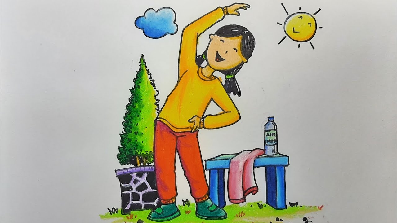 TUTORIAL MUDAH MENGGAMBAR ORANG // KARTUN OLAHRAGA // GAMBAR OLAHRAGA