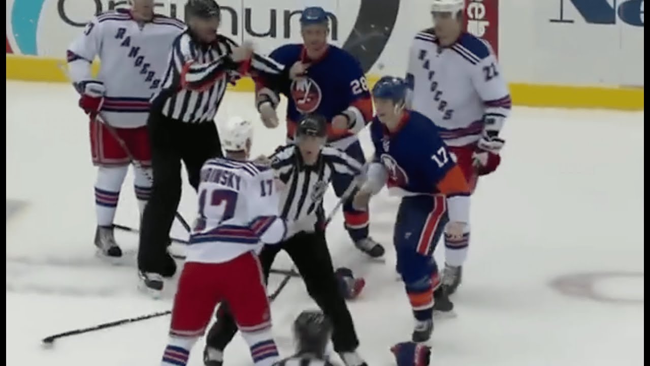 Rangers - Islanders rough stuff 3/31/11