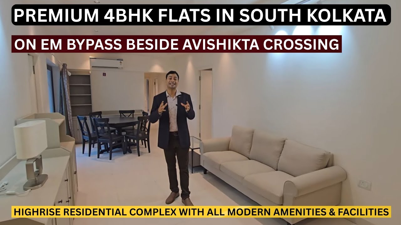 Premium Ready 4bhk Flats In EM Bypass Kolkata Just 5 Minutes From Ruby Crossing 📞8100293325