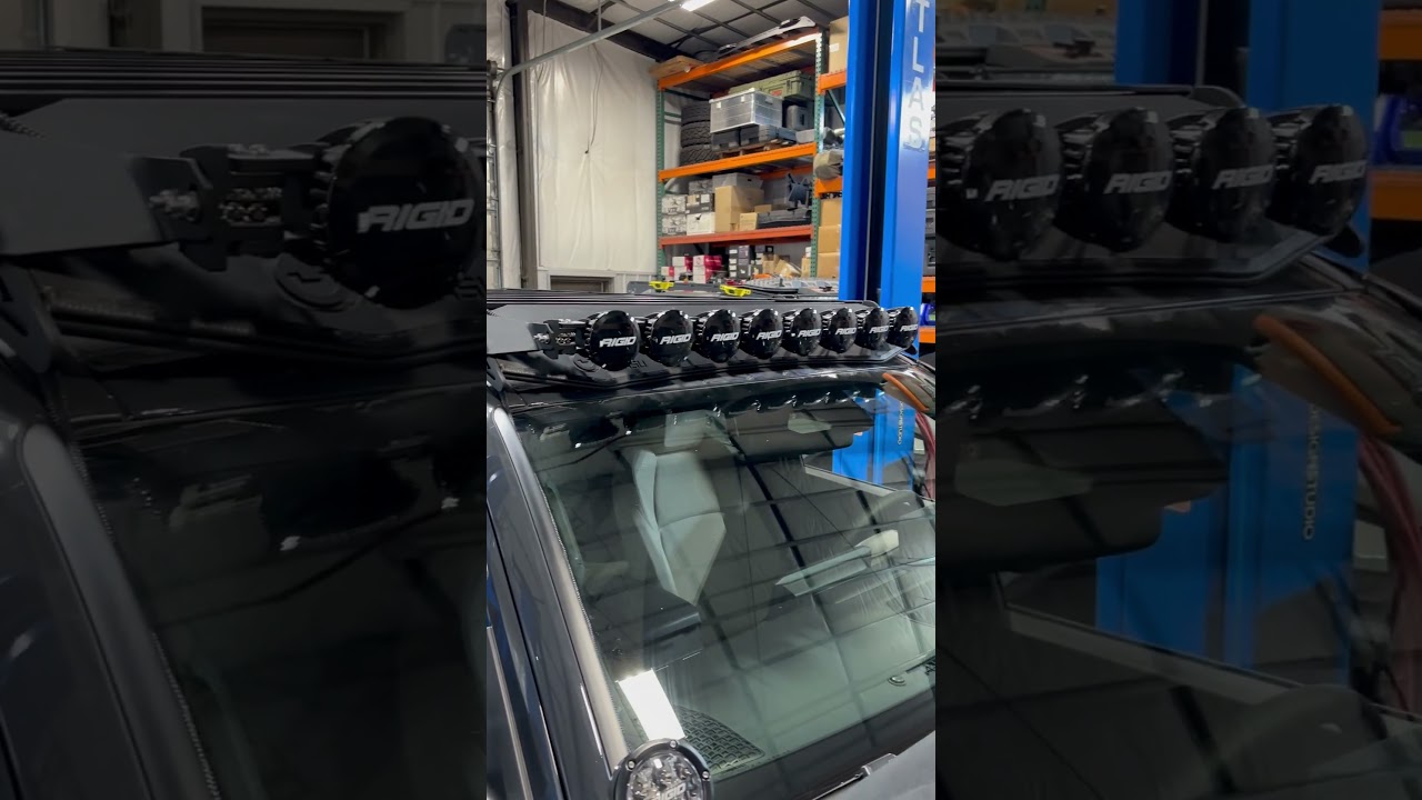 Rigid light bar on the 6th Gen 4Runner👀👀 loving this look🤯 #toyota #automobile #4runner