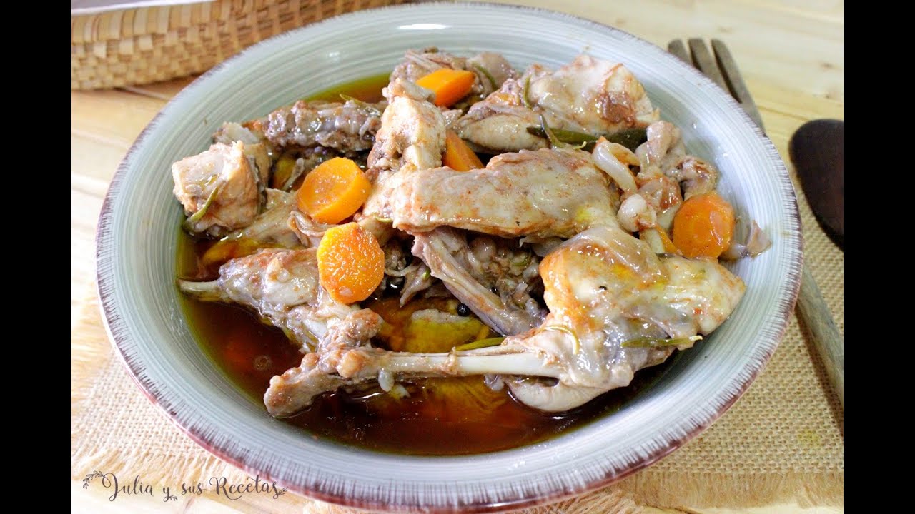 Conejo en escabeche👍EN 20 MINUTOS LISTO!!