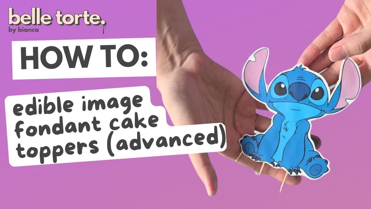 HOW TO: create edible image fondant cake toppers (advanced)